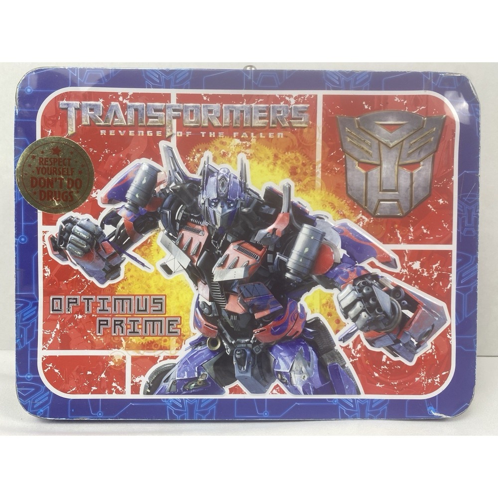 TRANSFORMERS‎ Metal Lunchbox Revenge of Fallen 2009 Optimus Prime Collectible